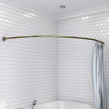 Карниз для ванны Radomir Vannesa Альтея 125x125 1-12-4-0-0-219 Бронза — фото 3, Карнизы для ванной