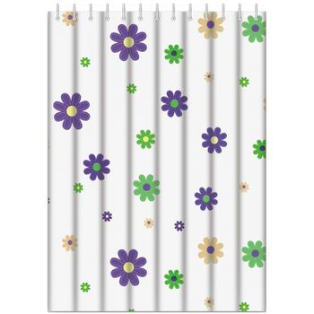 Штора для ванны Haiba HB75060 Цветы — фото 1, Шторы для ванной