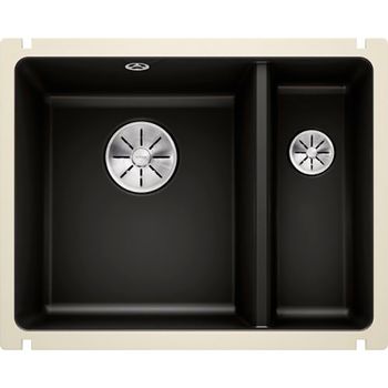 Кухонная мойка Blanco Subline 350/150-U 523747 Черная — фото 1, Кухонные мойки