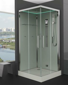 Душевая кабина Timo Premium 100x100 NURAH-516 с баней с гидромассажем — фото 2, Душевые кабины