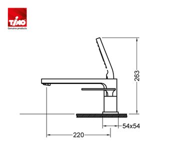 Смеситель на борт ванны Timo Torne 4330/03Y Черный — фото 7, Смесители на борт ванны