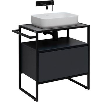 Тумба под раковину Allen Brau Priority 70 1.31001.AM Антрацит матовый — фото 1, Тумбы под раковину