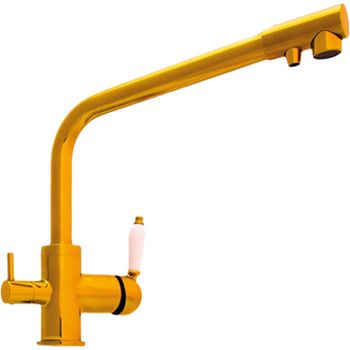 Смеситель для кухни Seaman Barcelone SSL-5384-SP Золото — фото 1, Смесители для кухни