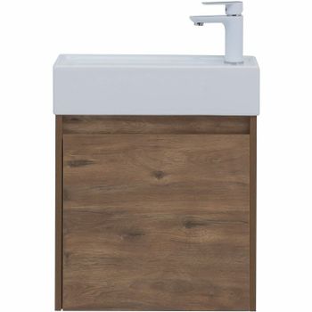 Тумба под раковину Aquanet Nova Lite 50 298855 подвесная Дуб рустикальный — фото 1, Тумбы под раковину