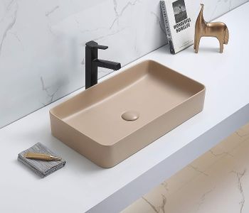 Раковина-чаша CeramaLux 60 78189MC-1 Капучино — фото 2, Раковины накладные