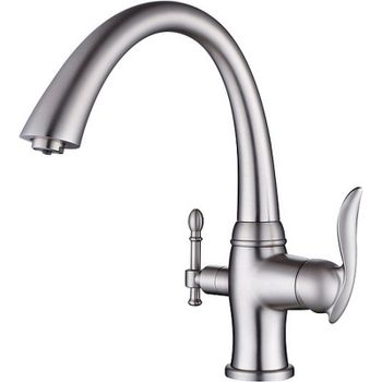 Смеситель для кухни ZorG Sanitary ZR 340 YF SATIN Сатин — фото 1, Смесители для кухни