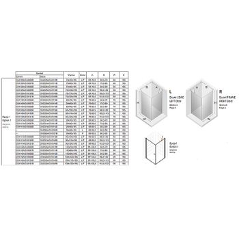 Душевой уголок New Trendy New Soleo Black 80х80 D-0230A/D-0114B профиль Черный стекло прозрачное — фото 8, Квадратные душевые уголки