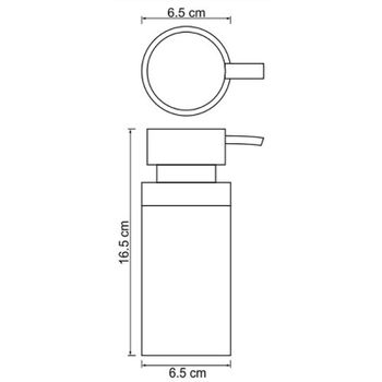 Дозатор для жидкого мыла WasserKRAFT Berkel K-4999 Хром — фото 3, Дозаторы