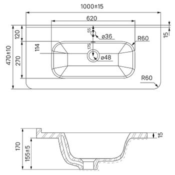 Тумба с раковиной Iddis Edifice 100 EDI10D0i95K подвесная Темно-серая — фото 13, Тумбы с раковиной
