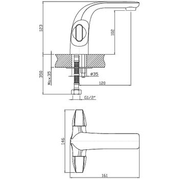 Смеситель для раковины Orange Lotos M32-021cr Хром — фото 8, Смесители для раковины