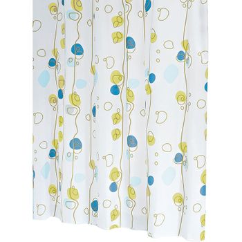 Штора для ванны Ridder Soaring 180х200 42393 Белая с узором — фото 1, Шторы для ванной