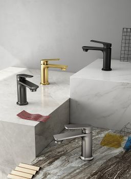 Смеситель для раковины Splenka S30.10.09 Графит матовый — фото 9, Смесители для раковины