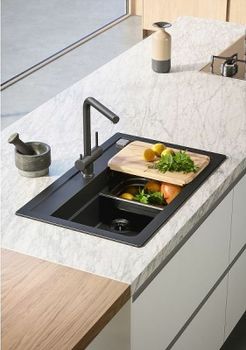 Кухонная мойка Alveus Granital Atrox 40 Carbon G91 790x500 1140447 Угольная — фото 6, Кухонные мойки