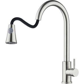 Смеситель для кухни Orange Steel M99-120st Сталь — фото 1, Смесители для кухни