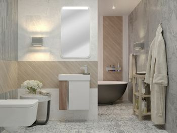 Зеркало Aquaton Вита 46 1A221902VT010 с подсветкой Белое — фото 4, Зеркала в ванную комнату