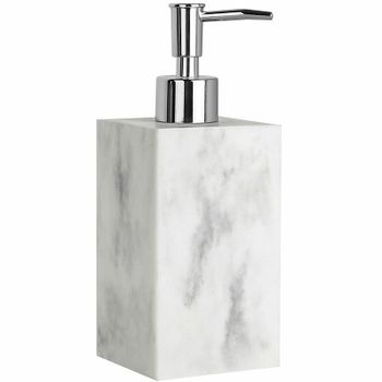 Дозатор для жидкого мыла WasserKRAFT Kammel K-9199 Белый мрамор Хром — фото 1, Дозаторы