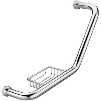 Поручень WasserKRAFT K-1077L Хром — фото 1, Поручни для ванной