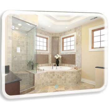 Зеркало Creto Milano 91 1-915685M с подсветкой с сенсорным выключателем — фото 1, Зеркала в ванную комнату