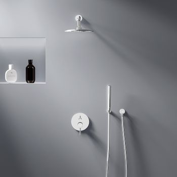 Душевая система Damixa Scandinavian Pure 936520000 Хром — фото 9, Встраиваемые душевые комплекты