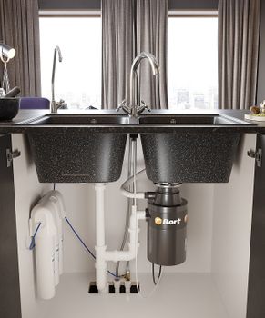 Кухонная мойка Domaci Бьелла DMC-15 DMC-15-308 Черная — фото 4, Кухонные мойки