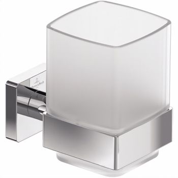 Стакан для зубных щеток Villeroy&Boch Elements-Striking TVA15201900061 Хром — фото 1, Стаканы для зубных щеток