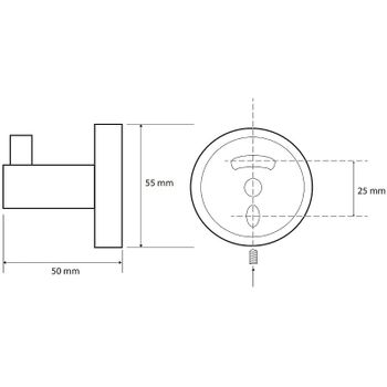 Крючок Bemeta Sablo 160106020 Золото матовое — фото 2, Крючки для полотенец