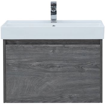 Тумба под раковину Aquanet Nova Lite 75 242274 подвесная Дуб рошелье — фото 1, Тумбы под раковину