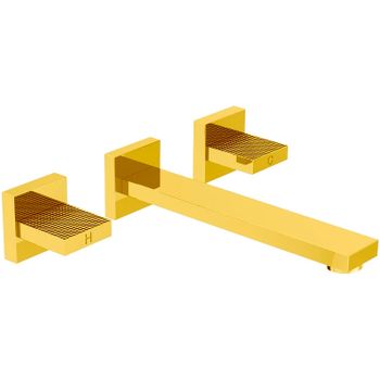 Смеситель для раковины Cezares Prizma PRIZMA-BLI3-03/24 Золото 24 карат — фото 1, Смесители для раковины