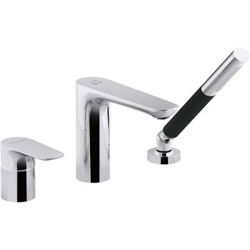 Смеситель на борт ванны Jacob Delafon Aleo E72292-CP Хром — фото 1, Смесители на борт ванны