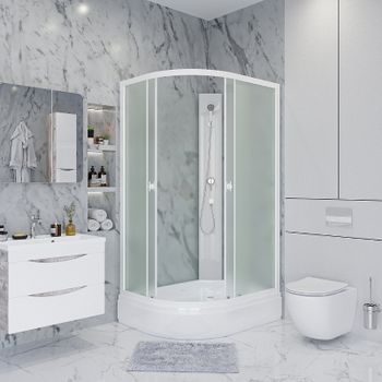 Душевая кабина Niagara Promo 100x70 R P100/70/26R/MT/BK без гидромассажа — фото 1, Душевые кабины