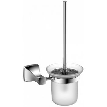 Ершик для унитаза CeramaLux Domino 95413 Хром — фото 1, Ершики для унитаза