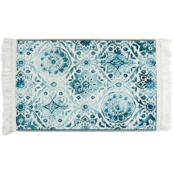 Коврик для ванной комнаты Fixsen Vintage 80x50 FX-7000T Бирюзовый — фото 1, Коврики для ванной комнаты