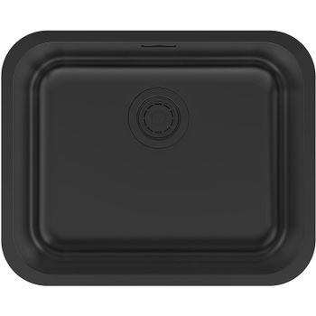 Кухонная мойка Paulmark Vello 53 Uni VE53-MBN Черная матовая — фото 1, Кухонные мойки