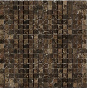 Мозаика из натурального камня Art&Natura Ceramica Marble Mosaic Dark Imperador 30,5х30,5 см — фото 1, Мозаика