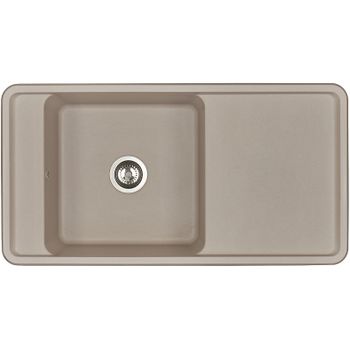 Кухонная мойка Aquaton Беллис 97 1A725132BS250 Серый шелк — фото 1, Кухонные мойки