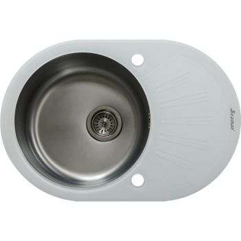 Кухонная мойка Seaman Eco Glass SMG-730W-Gun.B Графит — фото 1, Кухонные мойки