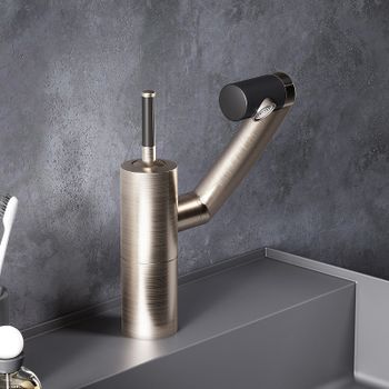 Смеситель для раковины Damixa Arc 290217264 Никель — фото 2, Смесители для раковины