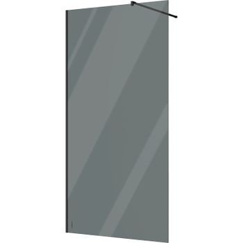 Душевая перегородка STWORKI Берген 110 MV-BE-110-BL-T профиль Черный матовый стекло тонированное — фото 1, Душевые перегородки