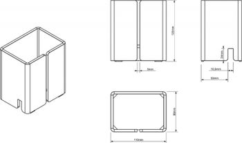 Контейнер для хранения Sonia Luce 182510 Черный матовый — фото 3, Органайзеры для ванной