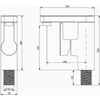 Смеситель для раковины Orange OneLife P08-021b Черный матовый Хром глянцевый — фото 8, Смесители для раковины