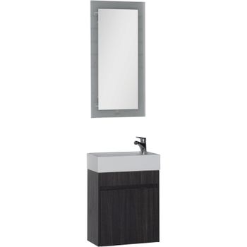 Комплект мебели для ванной Aquanet Лидс 50 183170 подвесной Эвкалипт мистери — фото 1, Комплекты мебели для ванной