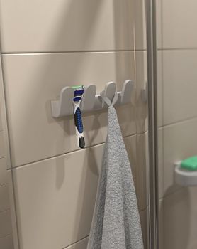 Вешалка для полотенец Altasan Лотос ЛТ20БМ Белая матовая — фото 2, Крючки для полотенец