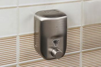 Диспенсер для жидкого мыла Nofer 03022.S Хром — фото 2, Диспенсеры для жидкого мыла