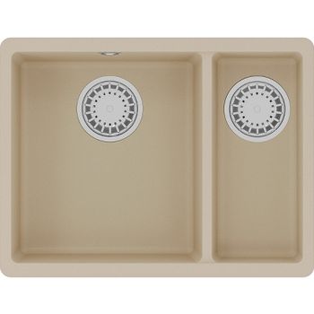 Кухонная мойка Lemark Sinara 550.2-U 9910080 Бежевая — фото 1, Кухонные мойки