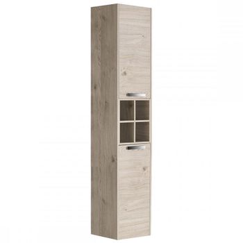 Шкаф пенал Roca Lago 35 857297444 подвесной Светлый дуб — фото 1, Пеналы для ванной комнаты