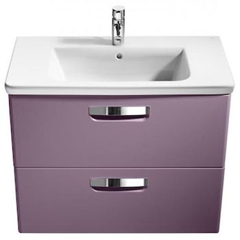 Тумба под раковину Roca The Gap 80 ZRU9302740 подвесная Фиолетовая — фото 2, Тумбы под раковину
