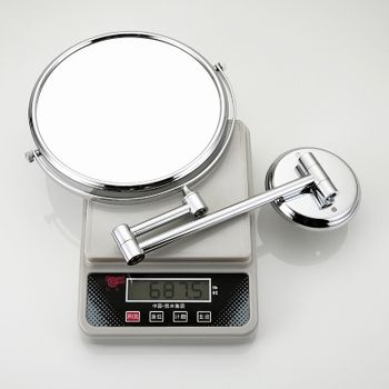 Косметическое зеркало Frap F6108 с увеличением Хром — фото 9, Косметические зеркала