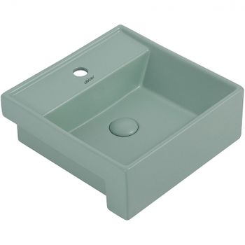 Раковина Abber Rechteck 41 AC2208MCG Светло-зеленая матовая — фото 1, Мини-раковины