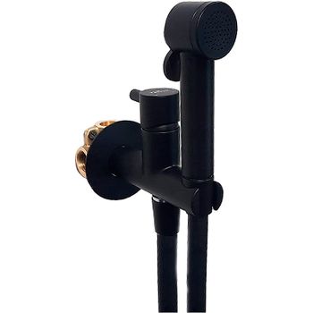 Гигиенический душ со смесителем Webert Elio EL870303560PVC Черный матовый — фото 1, Гигиенические души