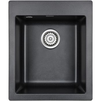 Кухонная мойка Paulmark Kante 40 PM104249-BL Черная — фото 1, Кухонные мойки